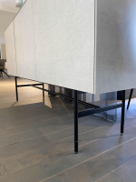 Kettnaker - Sideboard Soma Beton Grau Innen Lack Schwarz Matt Gestell Metall Schwarz - 7