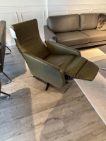 Violetta - Relaxsessel Aneta Leder 60 29 Olive Grün Manuell Verstellbar - 2