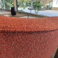 Bielefelder Werkstätten - Sofa Nimbo Stoff Prince 285 Rot Füße Mit Stoff Bezogen - 4