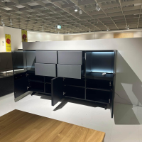 Musterring - Sideboard Q Media 2.0 Lack Mattglas Grau Inklusive Beleuchtung - 7