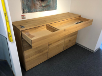 Decker - Sideboard Divano Wildeiche Massiv Oberfläche Bianco Geölt - 6