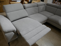 DFM - Ecksofa Klier Concept NO-06 Stoff Carmen 60 Light Grau Füße Metall Schwarz - 6