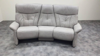 himolla - Sofa 4464 Leder Eleganza Koala Grau Füße Metall Anthrazit Inkl. Elektrischer Kopfteilverstellung - 6