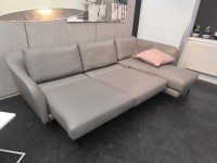 Gyform - Ecksofa Gorno Leder Linea 4 Asfald 660 Grau Inklusive Sitzauszug - 5