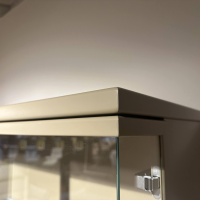 Rietberger Möbelwerke - Vitrinenschrank Opera 89647 Lack Macchiata Beige Mit Beleuchtung - 4