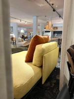 Vitra - Sofa Anagram Sonderstoff Corsaro Raps Melange Gelb Untergestell Basic Dark Anthrazit ohne Kissen - 5