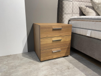 Hülsta - Multi Kommode R Kernnussbaum Griff 007 Silber Mit 3 Schubkästen - 8