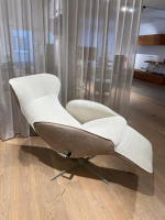 Jori - Relaxsessel Daydreamer Medi Stoff F2a Leder Nubuck Cream Grau Beige Mono-Move - 4