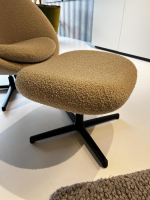 Cane Line - Loungesessel Pace Stoff Textil Light Brown Scent Beige Gestell Aluminium Retour Swivel Schwarz Inklusive Hocker - 8