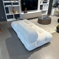 B&B Italia - Sofa Camaleonda Stoff 103 Enia Elfenbein Weiß Füße Buchenholz Natur Inklusive Hocker - 3