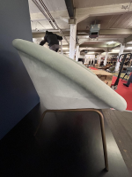 Walter Knoll - Sessel 369 Stoff Harald 823 Jade Grün Gestell Stahl Messing Veredelt - 4