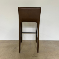 Walter Knoll - Barhocker Saddle Chair 1248 Leder Paco 1423 Sienna Braun Fußstütze Stahl Schwarz Mit Kunststoffgleitern - 8