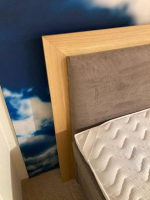 Delux Production OÜ - Boxspringbett Taara Stoff Rebel 12 Taupe mit Verstellfunktionen - 8