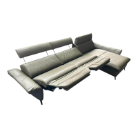 himolla - Ecksofa Velden 8372 Leder Longlife Rustika 24 Zypres Grün Füße Metall Anthrazit - 10