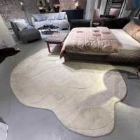 Ligne Roset - Teppich 230x270 Gavrinis 3 Wolle Leinenbeige Handgetuftet - 6