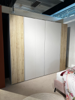 Contur - Kleiderschrank Loretto Materico Madre Perla Beige Türen Materico Nadato Naturale - 7