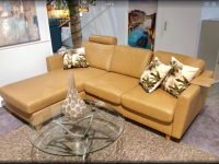 Stressless - Ecksofa Emma Bezug Leder Paloma 094 43 Almond Braun Holzfuß Eiche Inklusive Kopfstütze - 5