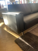 Leolux - Sofa Bellice 679 Leder Senso Schwarz Füße Sobrio Aluminium - 5