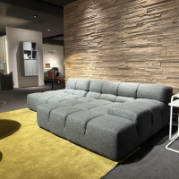 B&B Italia - Ecksofa Tufty-Time Bezug Stoff Lube Schiefer Grau Gestell Schwarz 0154N - 4