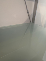 Christine Kröncke - Offenes Regal Satiniertes Glas Metall - 3