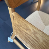 Carl Hansen & Søn - Sessel CH22 Massivholz  Ecihe Geölt Sitz Papierkordel - 4