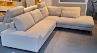 Activineo - Ecksofa Belladonna Stoff Dream Light Grey Grau Gestell Schwarz Lackiert - 3