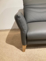 Activineo - Garnitur Benson Leder L30 WM Anthrazit Füße Braun - 6