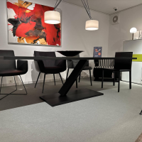 Desalto - Esstisch Element 860 Tischplatte Und Stahl Gestell Aluminium Schwarz Lackiert - 6