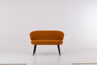 Werther - Bank Trick Stoff 111 92 Orange Gestell Holz Schwarz - 4