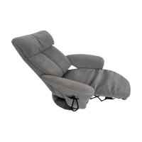 himolla - Relaxsessel 7627 XS Stoff Nuvano Stein Grau Drehteller Edelstahl Mit Elektrischer Aufstehhilfe - 2