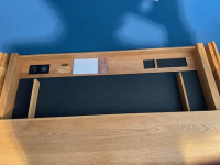 Team 7 - Sekretär Filigno Eiche Massiv Natur Geölt Kufen Matt Schwarz Pulverbeschichtet - 10