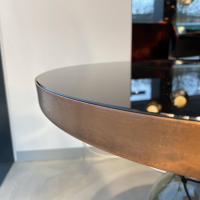 ClassiCon - Beistelltisch Bell Side Table Kristallglas Schwarz Lackiert Metallaufsatz Kupfer Massiv - 7