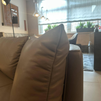 De Sede - Sofa DS 167 129 Leder Touch Taupe Grau Füße Edelstahl Inklusive Kissen - 9