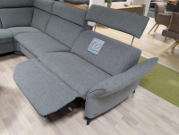 himolla - Ecksofa 1926 Stoff Q2 Melange Mare Grau mit Relaxfunktion - 5