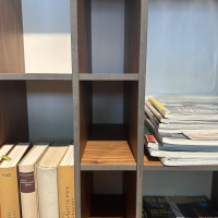 Zeitraum - Regal Code 1 Amerikanischer Nussbaum Furniert MDF Anthrazit Kante Offen - 8