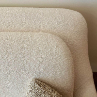 Bielefelder Werkstätten - Sofa Grace Stoff Queen 1775-171 Weiß Füße Wengefarbig Braun Gebeizt Inkl. Dekokissen - 4