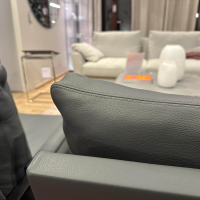 Walter Knoll - Sessel Fabricius Leder Congress Basalt Grau Gestell Metall Schwarz Pulverbeschichtet (2 Stück auf Lager) - 7