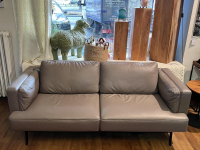De Sede - Sofa Laviva 747 3,5-Sitzer Leder 25 Touch 17 Taupe Braun Gestell Metall Schwarz Matt Beschichtet - 5