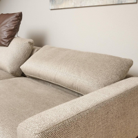 Bielefelder Werkstätten - Sofa Spirit Stoff Emira BW 1732 272 Beige Gestell Metall Bronze Matt Inklusive Rückenverstellung - 2