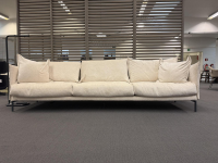 Moroso - Sofa Gentry Stoff A8825 Yeti 02/14 Creme Füße Metall Schwarz - 2