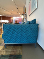 Moroso - Sofa Gentry Major Stoff Big Braid 1881 Caviar & Atlantic Blue Blau Füße Metall Anthrazit - 3