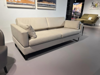Brühl - Sofa Tomo Compact 3 Leder Taron 5668 40 Beige Grau Füße Stahl Schwarz Pulverbeschichtet Mit Verstellung - 4