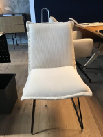 Haas - Essgruppe 3 Stühle Und Eckbank Mason Leder Rawhide Cognac Braun Und Stoff Lisboa 5 Beige Gestell Schwarz, inkl. Tisch - 2