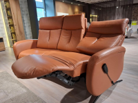 Global - Garnitur Sitzkonzept Leder Credo Brandy Braun Kufe Metall Schwarz Geboden - 5