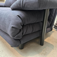 Ligne Roset - Schlafsofa Multy 3-Sitzer Stoff Amalfi Dark Blue Blau Gestell Anthrazit Inkl. Armlehnen - 6