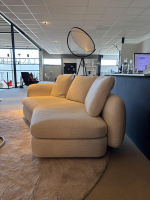Poliform - Sofa Saint-Germain Stoff Chios 1 Bianco Weiß Füße Nickel Braun Matt Inkl. 3 Rückenkissen - 6