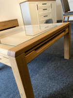 Decker - Couchtisch Divano Wildeiche Massiv Oberfläche Bianco Geölt - 2