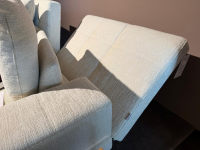 Brühl - Ecksofa Amber Stoff 3690 40 Creme Metallkufe Verchromt Mit Verstellbare Armlehnen Inklusive Kissen - 7