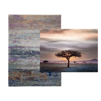 Walter Knoll - Teppich 250x350 Legends of Carpets Jioni Seide Wolle Brennnessel Lila Blau - 3