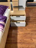 Natura - Doppelbett Scottsdale Wildeiche Soft Gebürstet Lack Samtgrau Grau Ohne Matratzen Lattenrost sowie Dekkoration - 2